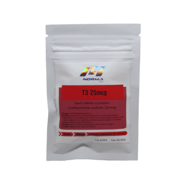 Cytomel by Norma Pharma, 50 tablets at 25mcg each, for metabolism and thyroid support.