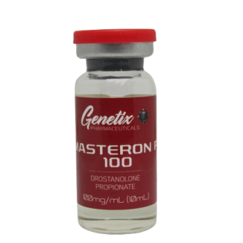 Masteron Propionate Genetix Pharma 10ml vial at 100mg/ml for cutting cycles and lean muscle growth.