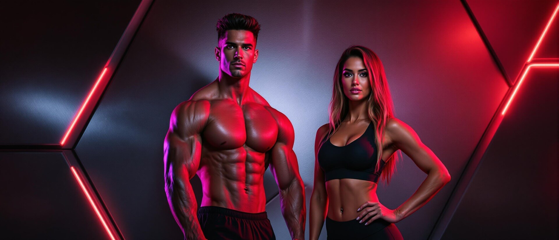 Bodybuilding couple Fit