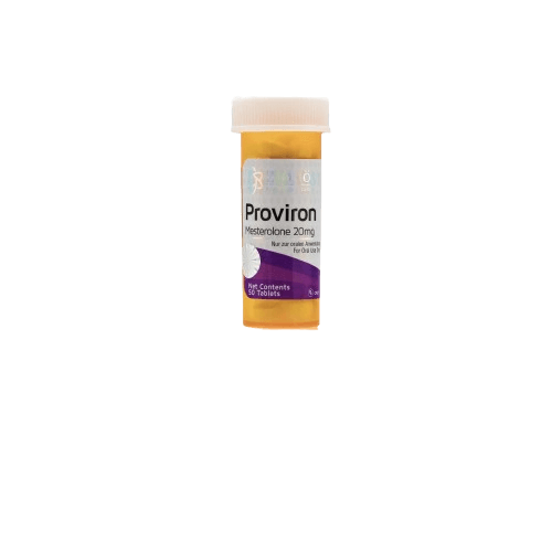 Zionova Proviron 20mg tablets bottle, 50 count.