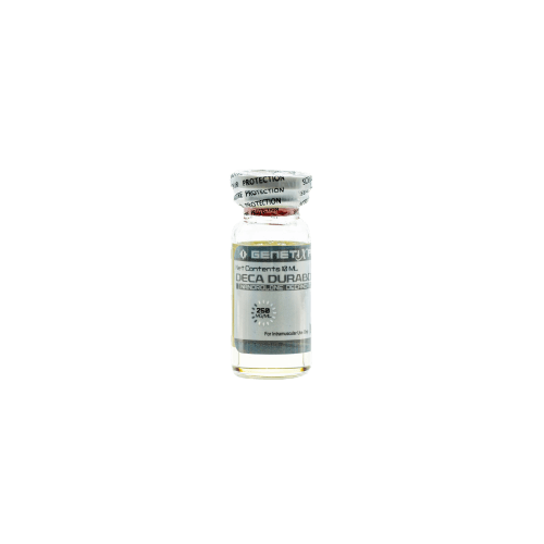 A 10ml vial of Genetix Pharma Deca-Durabolin, 200mg/ml concentration.