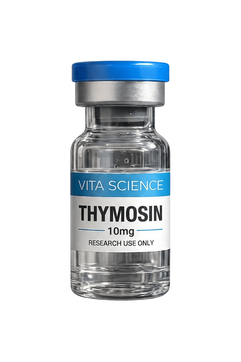 Thymosin 10mg lyophilized research peptide vial