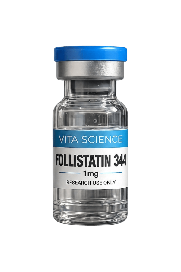 1mg lyophilized vial of Follistatin FST-344 peptide.